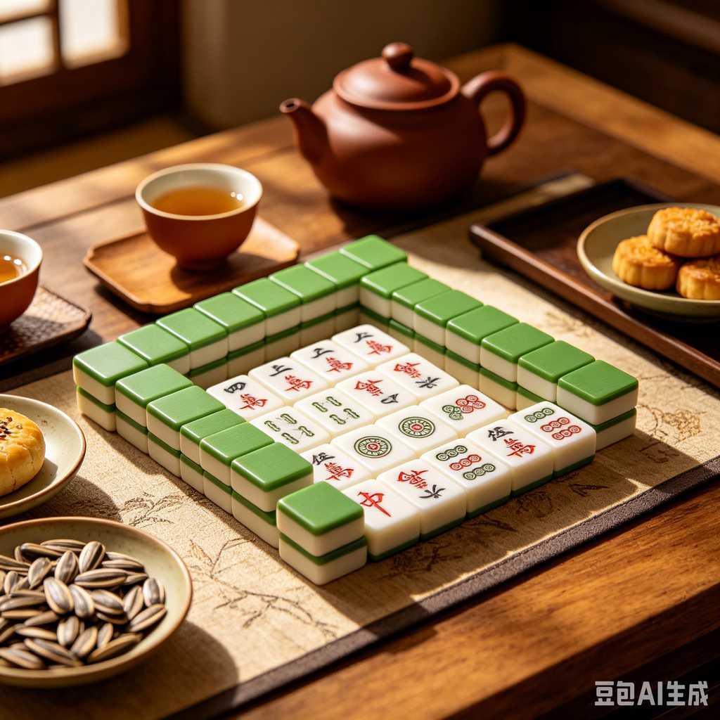 logo engrave mahjong tiles