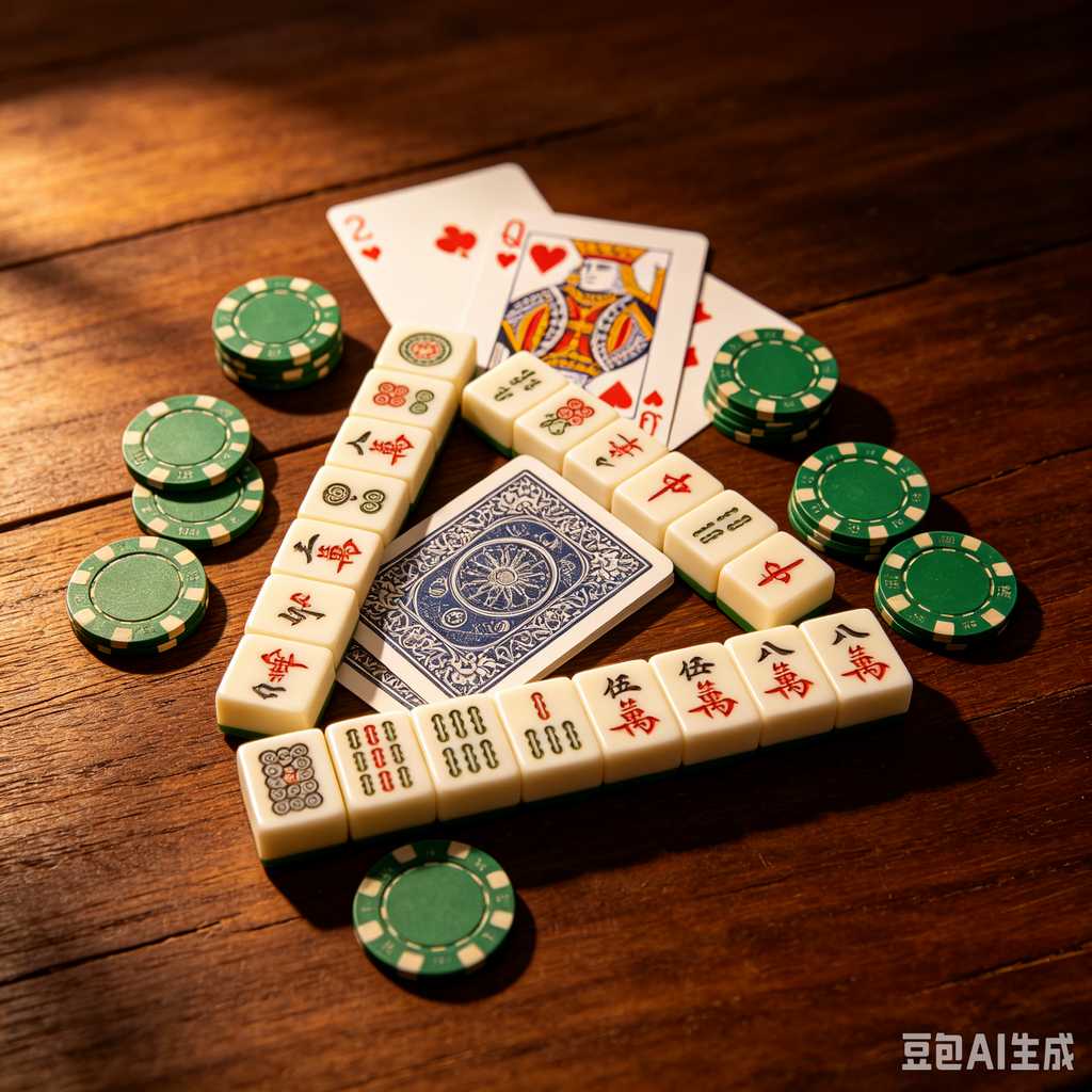stylish text mahjong set